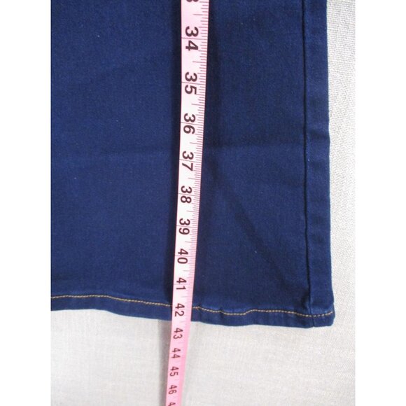 Bamboo Super Soft Flare Jeans Size 13 With Button Closure In Dark Blue Denim - Picture 7 of 11
